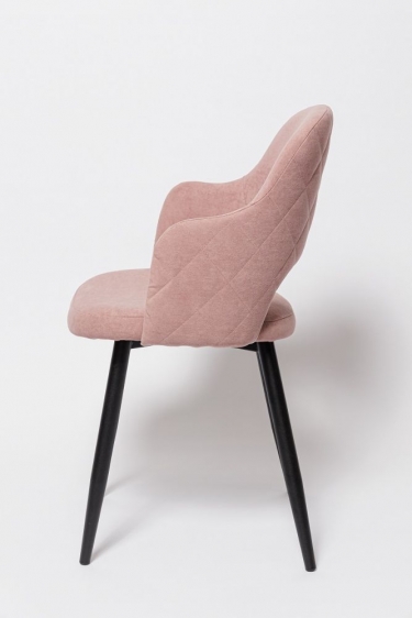 Стул Цвет мебели К14 black Розовый РС-12ч
