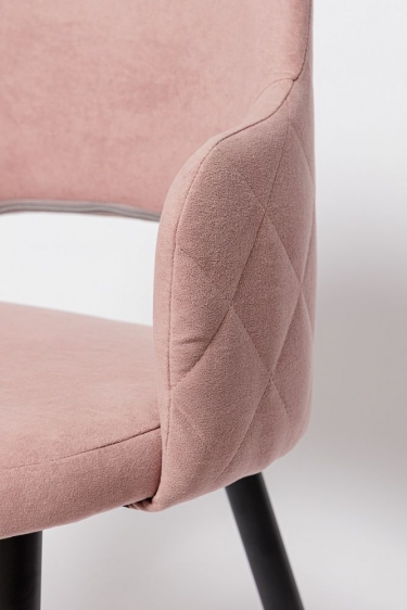 Стул Цвет мебели К14 black Розовый РС-12ч