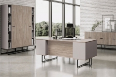 Комплект мебели для кабинета руководителя CALIPSO 02 Орех Барселон Базальт