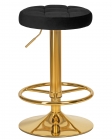 Табурет барный DOBRIN DOBRIN BRUNO GOLD черный велюр MJ9-101
