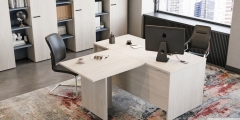 Комплект офисной мебели LEMO 4 Сосна Скандинавия Маренго