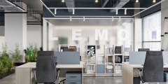 Комплект офисной мебели LEMO 6 Сосна Скандинавия Маренго