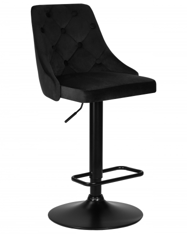 Стул барный DOBRIN DOBRIN JOSEPH BLACK черный велюр MJ9-101