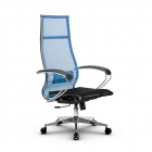 Кресло офисное Метта МЕТТА B 1m 7/K131, Основание 17834 Комплект 3 Васильковое Черное