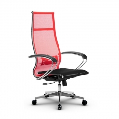 Кресло офисное МЕТТА B 1m 7/K131, Основание 17834 Комплект 3 Красное Черное