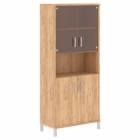 Стеллаж стекло тонированное Skyland В430.10 Дуб Бофорд