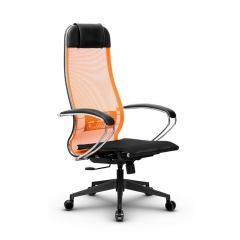 Кресло офисное МЕТТА B 1m 4/K131, Основание 17832 Комплект 4 Оранжевое Черное