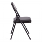 Стул складной Tetchair FOLDER mod. 3022G каркас металл, сиденье/спинка экокожа, 46.5 х 47.5 х 79 см, black черный / black черный