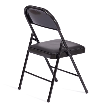 Стул складной Tetchair FOLDER mod. 3022G каркас металл, сиденье/спинка экокожа, 46.5 х 47.5 х 79 см, black черный / black черный