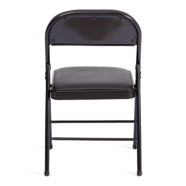 Стул складной Tetchair FOLDER mod. 3022G каркас металл, сиденье/спинка экокожа, 46.5 х 47.5 х 79 см, black черный / black черный