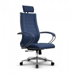 Кресло офисное METTA B 2m 34P/K127, Основание 17834 Комплект 3 Синее