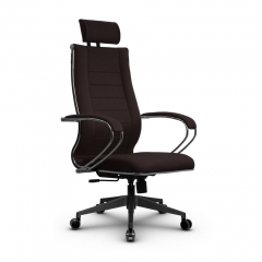 Кресло офисное METTA B 2m 34P/K127, Основание 17832 Комплект 4 Темно-коричневое