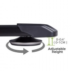Стол для компьютера для геймеров L-формы c электрической регулировкой по высоте Eureka EUREKA ERK-EGD-L60L-B-US