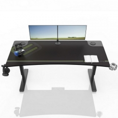 Стол для компьютера для геймеров с регулировкой по высоте EUREKA IM63 Black