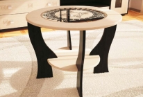 Журнальный стол Стиль 1 с круглым стеклом