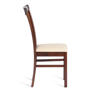 Стул Tetchair Гермес/ Hermes дерево гевея, 43х49х94см, Cappuchino , ткань бежевая S178-4