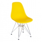 Стул Tetchair CINDY IRON CHAIR EAMES mod. 002 / 1 шт. в упаковке металл, пластик, 51x46x82,5, желтый