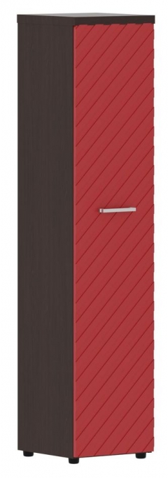 Шкаф колонка с глухой дверью и топом Torr LUX TLHC 42.1 Венге Магия Красный