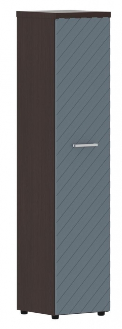 Шкаф колонка с глухой дверью и топом Torr LUX TLHC 42.1 Венге Магия Серо-голубой