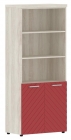 Шкаф с 1 комплектом глухих малых дверей и топом Torr LUX TLHC 85.5 Сосна Эдмонд Красный