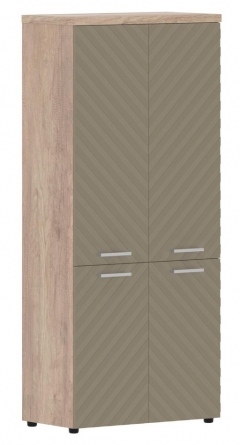Шкаф с глухими средними и малыми дверьми Torr LUX TLHC 85.3 Дуб Каньон Капучино