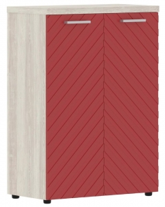 Шкаф с глухими средними дверьми и топом Torr LUX TLMC 85.1 Сосна Эдмонд Красный