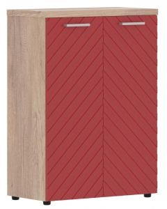 Шкаф с глухими средними дверьми и топом Torr LUX TLMC 85.1 Дуб Каньон Красный