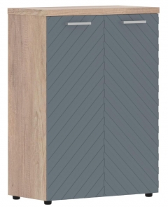 Шкаф с глухими средними дверьми и топом Torr LUX TLMC 85.1 Дуб Каньон Серо-голубой