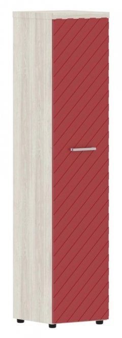 Шкаф колонка с глухой дверью и топом Torr LUX TLHC 42.1 Сосна Эдмонд Красный