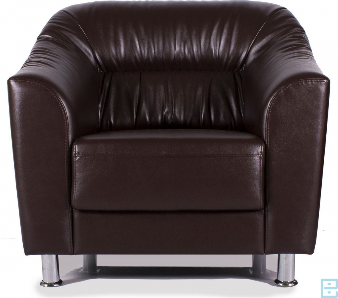 кресло из черной кожи