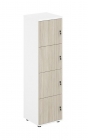 Локер 4 ячейки Sigma SG.817.WH.OL Белый Дуб светлый