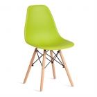 Стул Tetchair CINDY EAMES mod. 1801 дерево бук/металл/сиденье пластик, 45x51x82 см, Olive оливковый