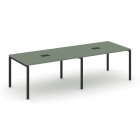 Стол переговорный 2 столешницы Рива CONCEPT CN.PRG-023 Кобо Черный