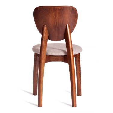 Стул Tetchair DIAMANTE мягкое сидение бук, 42x42x85см, коричневый, ткань wool caramel, бежевый