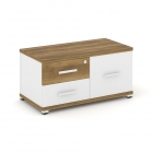 Тумба приставная сервисная Рива CONCEPT CN.TSR-001 B/W Сандал Янтарный Белый бриллиант Белый