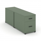 Тумба двухсторонняя опорная приставная с ящиком и распашным фасадом Рива CONCEPT CN.DTGO-004 B/W Кобо Черный