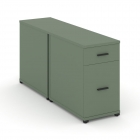 Тумба двухсторонняя опорная приставная с ящиком и распашным фасадом Рива CONCEPT CN.DTGO-005 B/W Кобо Черный