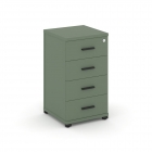 Тумба опорная/приставная с 4 ящиками Рива CONCEPT CN.TUO-002 B/W Кобо Черный