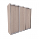 Шкаф-купе 3-х дверный Акцент Купе Акцент-Сим Д 1800х600 Ясень шимо светлый