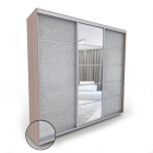 Шкаф-купе 3-х дверный Акцент Купе Акцент-Квадро КЛ 1500х600 Шимо светлый/хром