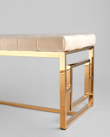 Банкетка Stool Group БРУКЛИН велюр Бежевый