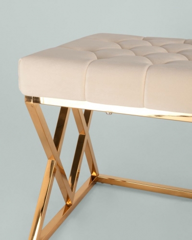 Банкетка Stool Group ИНСИГНИЯ велюр Бежевый