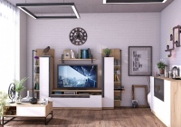 Гостиная Кёльн Любимый дом 2 Дуб Золотой/Белый