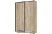 Шкаф-купе 2-х дверный Народная мебель Виктория 1400х584х2300, Дуб сонома светлый 14ДЛДЛ-ПП-Дсс 310-54
