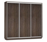 Шкаф-купе трехдверный Е1 Экспресс Трио Элемент 2400х2400h Дуб венге