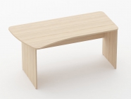 Стол эргономичный Персона Грата Glassy 1.12.16Л Дуб молочный