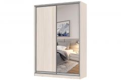 Шкаф-купе 2-х дверный Народная мебель Виктория 1600х584х2300, Бодега светлая 16ДЛДЗ-ШЯ-Бс 310-457