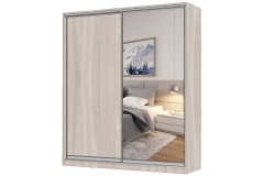 Шкаф-купе 2-х дверный Народная мебель Виктория 1800х584х2300, Ясень шимо светлый 18ДЛДЗ-Яшс 310-511