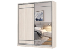 Шкаф-купе 2-х дверный Народная мебель Виктория 1800х584х2300, Бодега светлая 18ДЛЛЛДЗЗЗ-ПЯШШ-Бс 310-1038