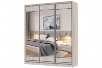 Шкаф-купе 3-х дверный Народная мебель Виктория 1800х584х2300, Ясень шимо светлый 18ДЛЗЛДЛЗЛДЛЗЛ-ПППШ-Яшс 310-2097